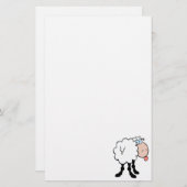grappige schaap die van achteren tong briefpapier (Voorkant / Achterkant)