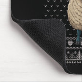 Grappige Schaap Lelijke Kersttrui Kerstman Pus Muismat (Hoek)