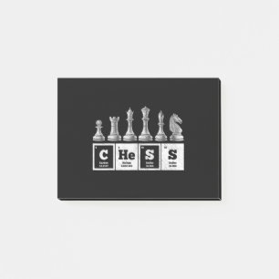 Grappige schaker Geek Periodic System Chemistry Post-it® Notes
