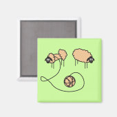 Grappige schapenmagneet magneet (Voorkant / Achterkant)