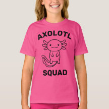 Grappige schattige Axolotl Squad aangepaste bewerk