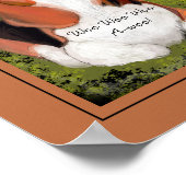 Grappige, schattige Beagle jankt Poster (Hoek)