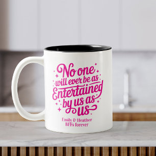 Grappige Schattige BFF's Beste Vriendin Wervelende Tweekleurige Koffiemok