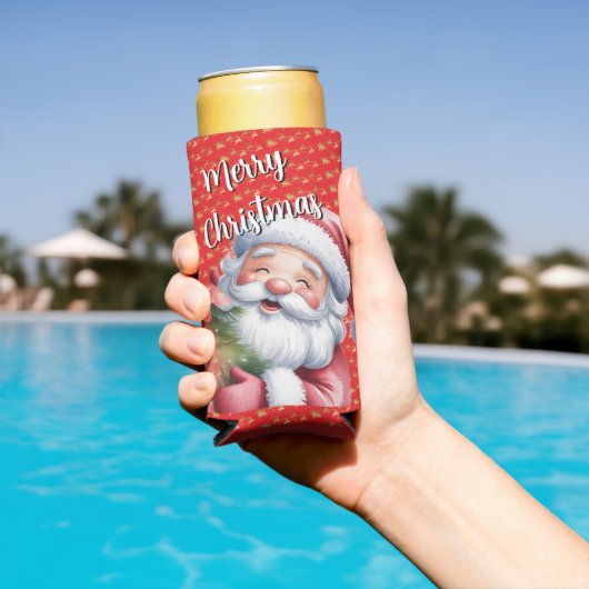 Grappige Schattige Kerstman & Typografie (Insitu Zwembad)
