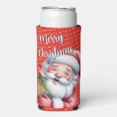 Grappige Schattige Kerstman & Typografie (Seltzer Voorkant)