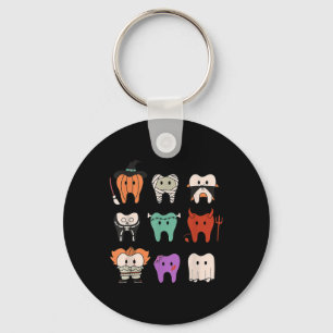 Grappige Schattige Tandheelkundige Hygiëne Monster Sleutelhanger