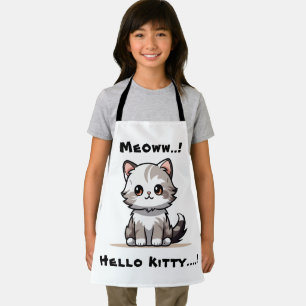 Grappige Schattigee Cat Catmas Humor Schort