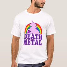 Grappige Schattigee Death Metal Eenhoorn Regenboog
