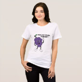 Grappige Schattigee Fruit Grape Pun Tri-Blend Shirt (Voorkant volledig)
