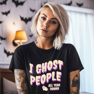 Grappige Schattigee Ghost People Halloween T-shirt