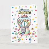 Grappige Schattigee grillige Gumball, aangepaste e Kaart (Voorkant)