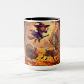 Grappige Schattigee grillige Halloween Thanksgivin Mok (Midden)