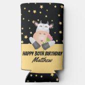 Grappige Schattigee Heilige Koe Happy Birthday Par (Achterkant)