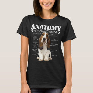 Grappige Schattigee hond Basset Mom Dad T-shirt