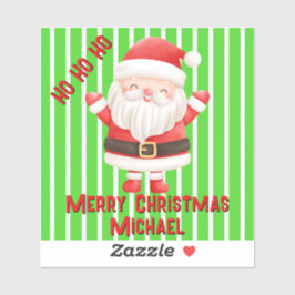 Grappige Schattigee Kawaii Santa Cartoon Sticker