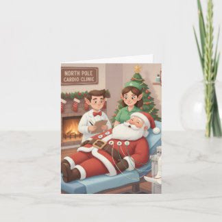 Grappige/Schattigee kerst Kaart voor EKG Techs