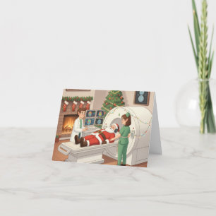 Grappige / Schattigee kerst Kaart voor MRI / CT Te