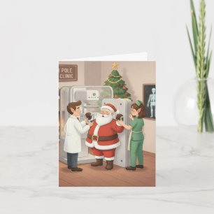 Grappige / Schattigee kerst Kaart voor X-Ray Techs