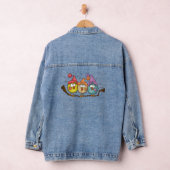 Grappige Schattigee Kerst Vrouwen Denim Jassen Denim Jacket (Hangar)
