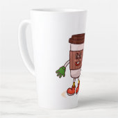 Grappige Schattigee koffie Latte Mok (Linkerhoek)