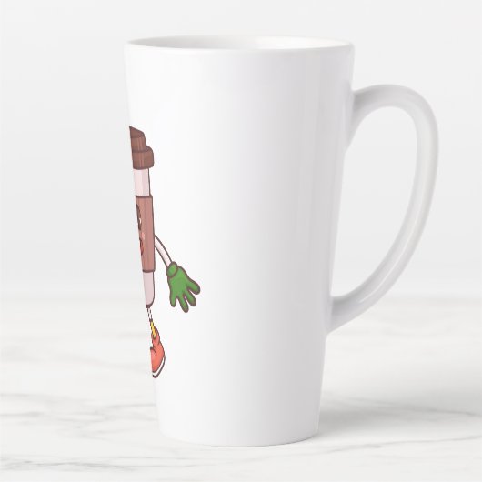 Grappige Schattigee koffie Latte Mok (Rechts)