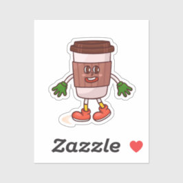 Grappige Schattigee koffie Sticker