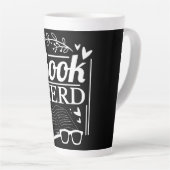 Grappige Schattigee Quote Book Nerd Latte Mok (Rechterhoek)