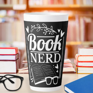 Grappige Schattigee Quote Book Nerd Latte Mok