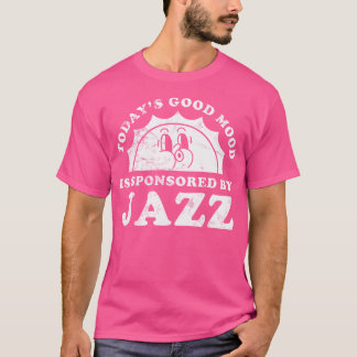 Grappige Schattigee retro jazzmuziek T-shirt