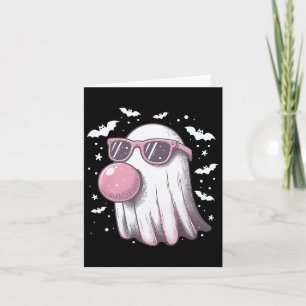 Grappige Schattigee Spook Meisjes Halloween Schatt Kaart