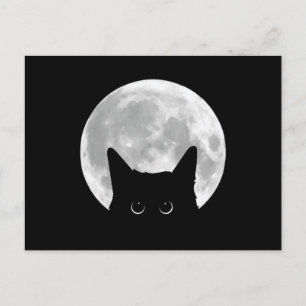 Grappige Schattigee zwarte kat Halloween Briefkaart