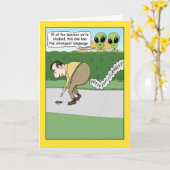 Grappige scheet taal Verjaardag Kaart (Gele Bloem)