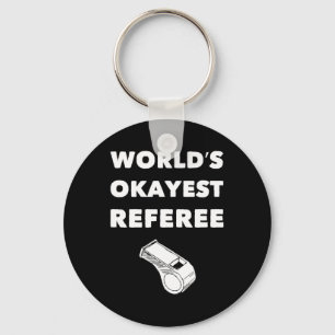 Grappige scheidsrechter S - World's Okayest Scheid Sleutelhanger