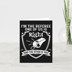 Grappige scheidsrechter voetbal voetbal gezegde kaart