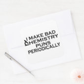 Grappige scheikunde citaten voor chemicus vierkante sticker (Envelop)