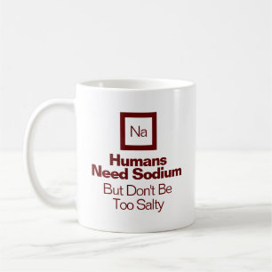 Grappige scheikunde Natrium Citaat Nerd Cadeau Koffiemok