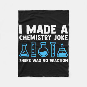 Grappige scheikunde wetenschapsleraar scheikundige fleece deken