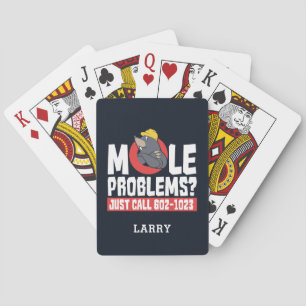 Grappige scheikundeleraar Mol probleem Pokerkaarten