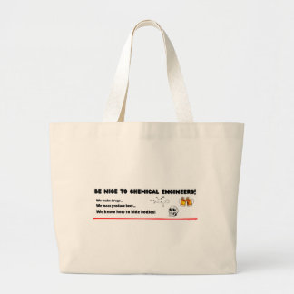 Grappige scheikundig ingenieur — Wees aardig voor Grote Tote Bag
