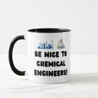 Grappige scheikundig ingenieur — wees aardig voor mok