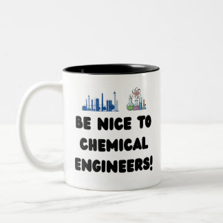 Grappige scheikundig ingenieur — Wees aardig voor Tweekleurige Koffiemok