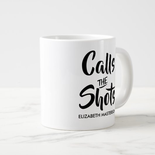 Grappige Schenkt De Sjekken Extra Grote Beker (Voorkant rechts)