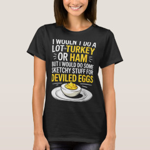 Grappige Schetsachtige Dingen Voor Gevulde Eieren  T-shirt