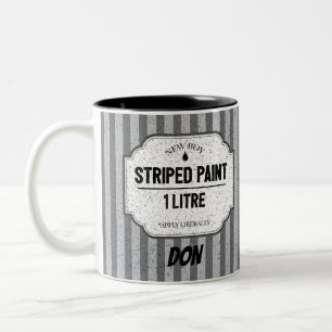 Grappige Schilder Decorator Leerling Wind Up Joke Tweekleurige Koffiemok