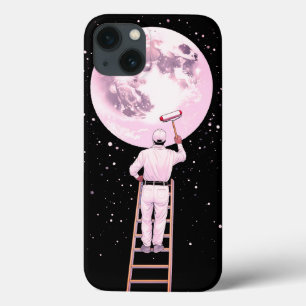 Grappige "Schilder van de Maan" Surrealistisch iPhone 13 Hoesje