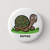 Grappige Schildpad Custom Ronde Button 5,7 Cm (Voorkant)