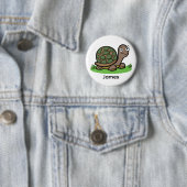 Grappige Schildpad Custom Ronde Button 5,7 Cm (In situ)