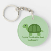 Grappige schildpad Ik ben de schildpad die het kon Sleutelhanger (Voorkant)