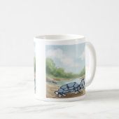 Grappige schildpad koffiemok (Voorkant rechts)