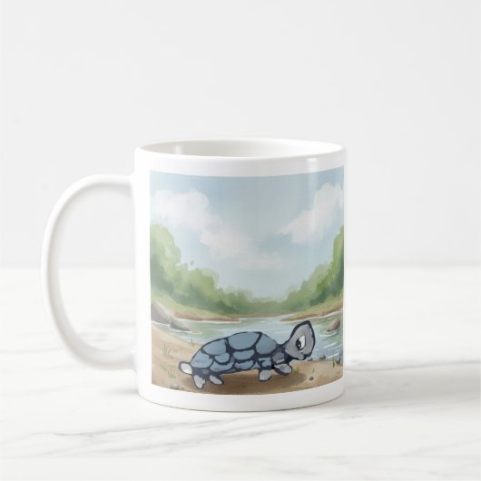 Grappige schildpad koffiemok (Links)